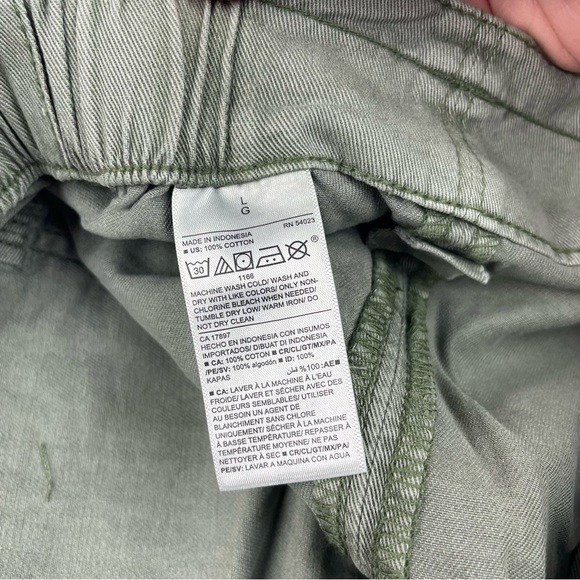 Old Navy Green Shorts New With Tag Belt Tie Women Size Large Casual Comfort - Picture 5 of 6